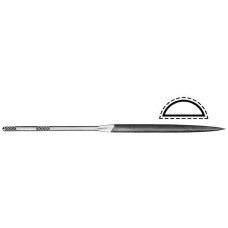LA 2402 - 180MM - 0 NEEDLE HALF ROUND FILE