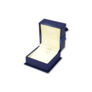 Suede Earring & Pendant Box- B05 Blue/Black/Red