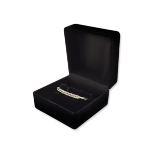 Velvet Bangle & Watch Box - Black